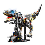 MJI Mechanical Dinosaurs 13087 detailed robotic dinosaur build with gears and electronics.
