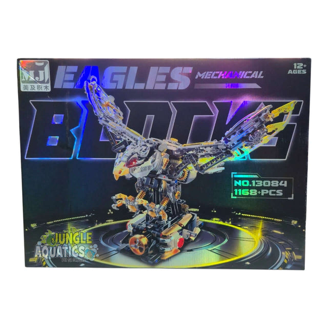MJI Mechanical Eagle 13084 building blocks set featuring detailed eagle design and 1168 pieces for creative projects.
