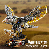 MJI Mechanical Eagle 13084 building blocks set, featuring detailed design and impressive side lights.