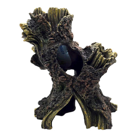 Natural driftwood tree log aquarium ornament resembling real tree roots, perfect for enhancing aquatic decor.