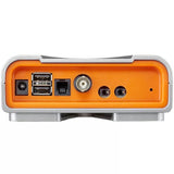 Neptune A3 Apex Jr Aquarium Controller back panel with ports for USB, FMM, and probes. Ideal for aquarium monitoring.