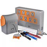 Neptune A3 Apex Pro Aquarium Controller System with energy bar, probes, and accessories for efficient aquarium monitoring.