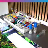 NT Labs Aquarium Lab Multi Test Kit displayed with test tubes and reagents for accurate water quality testing.