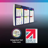 NT Labs Aquarium Lab Multi Test Kit with integrated test tube rack for easy water quality testing.