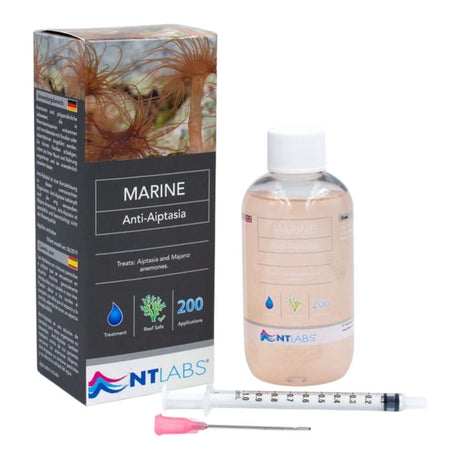 NT Labs Marine Anti-Aiptasia treatment for marine aquariums, effective against Aiptasia and Majano anemones.