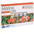 NT Labs Marine Lab Multi Test Kit packaging, featuring tests for ammonia, nitrite, nitrate, and pH for marine aquariums.