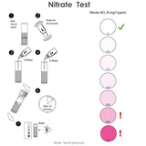 Instructions for the NT Labs No3 Nitrate Test Kit for accurate Nitrate level testing in ponds and freshwater aquariums.