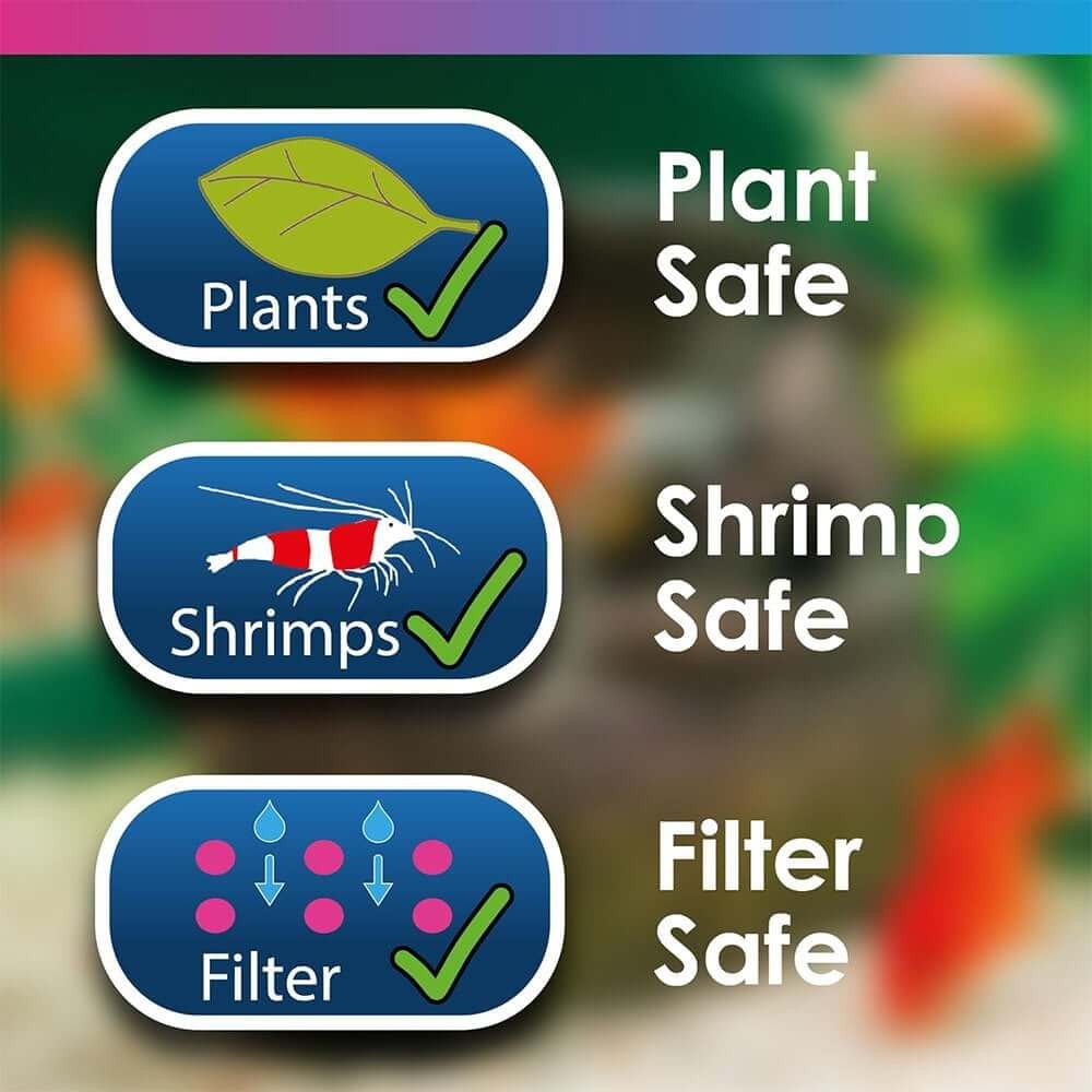 NT Labs Plastic Plant Cleaner features labels: Plant Safe, Shrimp Safe, and Filter Safe for aquarium use.