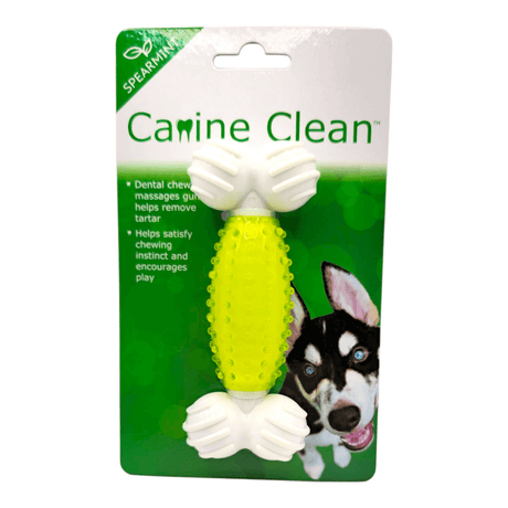Nylon bone dog dental chew toy with TPR center promoting oral health and tartar removal.