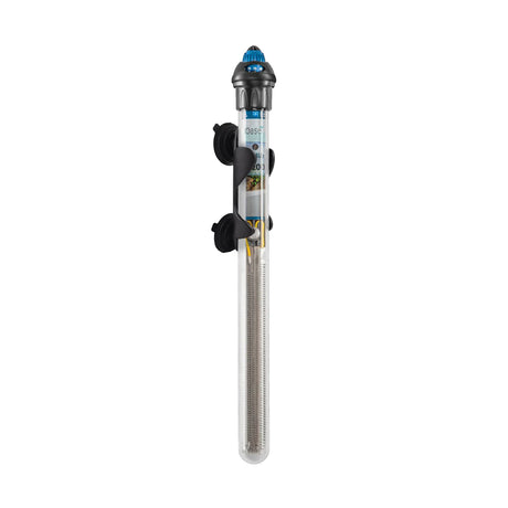 Oase HeatUp aquarium heater with adjustable temperature scale and bi-metal technology for uniform heating.