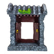 Old China Gate Aquarium Ornament with realistic stone texture and detailed wooden doors for aquatic decor