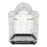 Bird Cage Cockatiel 52 x 41 x 70cm featuring decorative curved roof and wooden perches.