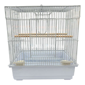 Bird Cage Lovebird 37 x 28 x 40cm with removable tray and wooden perches for easy bird care.
