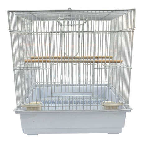 Bird Cage Lovebird 37 x 28 x 40cm with removable tray and wooden perches for easy bird care.