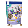 Paw Patrol Peanut Butter Mini Paws dog treats in a 120g bag, nutritious snack made with real peanut butter.