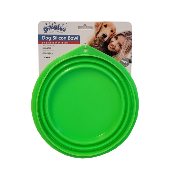 Pawise Collapsible Silicon Travel Feeding Dish - Buy Online - Jungle Aquatics