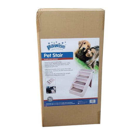 Pawise Pet Steps packaging, featuring a pet stair designed for small and aging dogs for improved mobility.