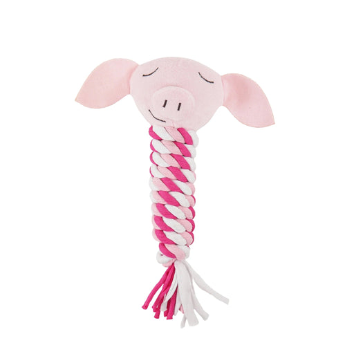 Pig in a Blanket Rope Cat Toy