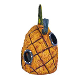 Pineapple Under the Sea Aquarium Ornament in vibrant colors, detailed resin design adds whimsy to aquatic environments.