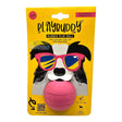 Playbuddy Rubber Ball for small dogs, safe food-grade rubber, designed for fun play and fetch games.