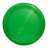 Playbuddy green rubber frisbee, perfect for outdoor fun with dogs in parks or backyards.