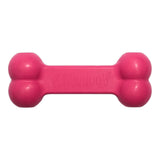 PlayBuddy Rubber Chew Toy in vibrant pink, durable and non-toxic, perfect for keeping dogs entertained.