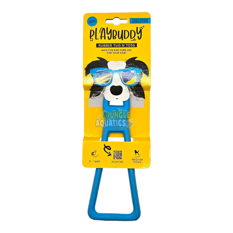 Playbuddy Tug and Toss toy for dogs featuring a fun design, perfect for tug-of-war games and durable play sessions.