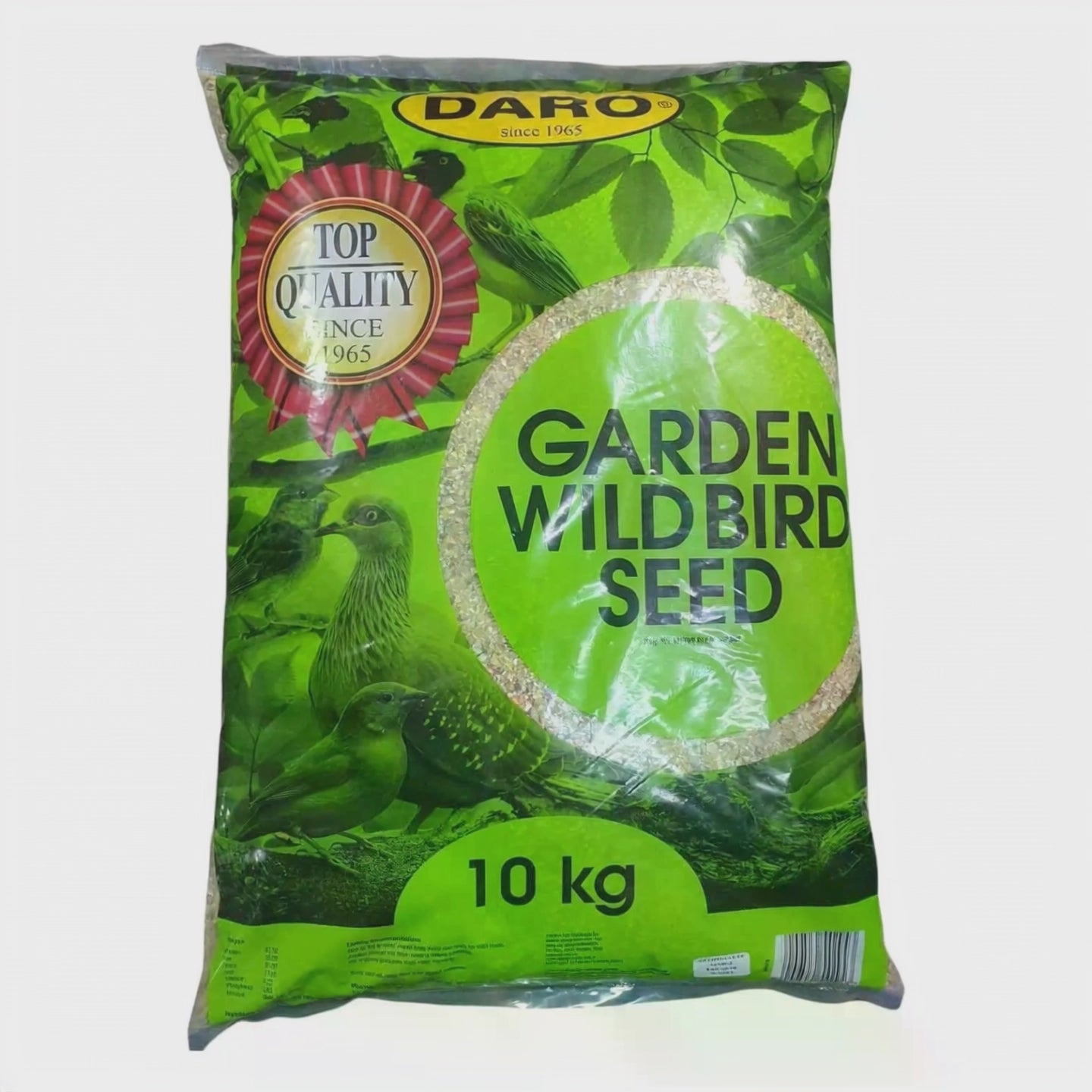 DARO 10kg Wild Bird Seed Mix pack, featuring quality seeds for garden birds including millet and maize.