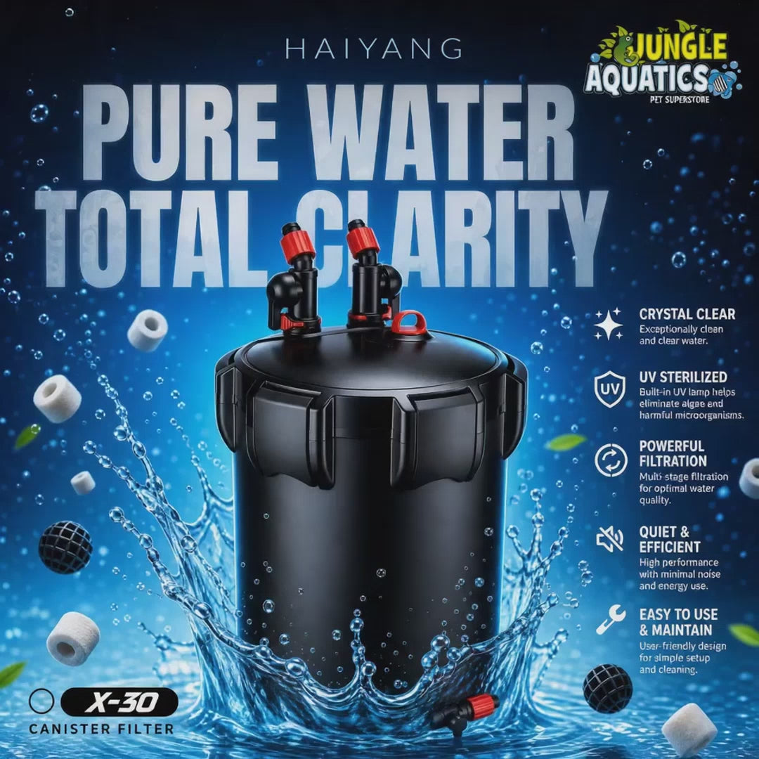 HaiYang X-30 UV Canister Filter for crystal clear aquarium water
