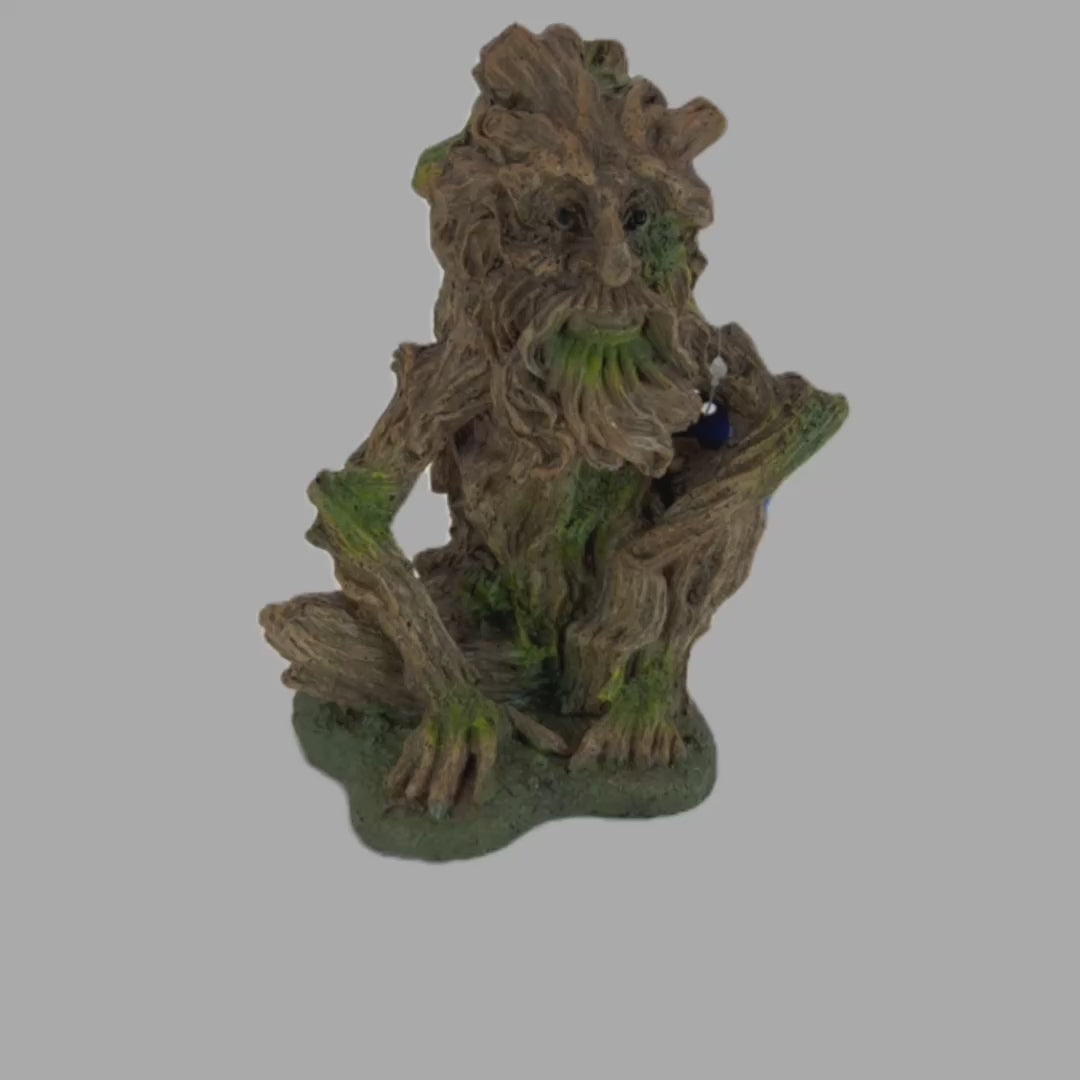Tree Monster Aquarium Ornament showcasing a detailed, spooky tree creature with twisted branches and a menacing face.