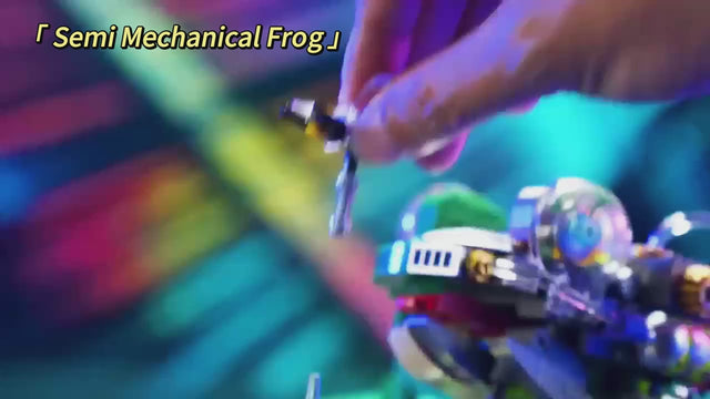 MJI Machinery Frog 13058 being assembled, showcasing precise fit and quality in vibrant setting.