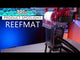Red Sea ReefMat Fleece Roller Filter displayed on a stand, showcasing innovative design for saltwater aquariums.
