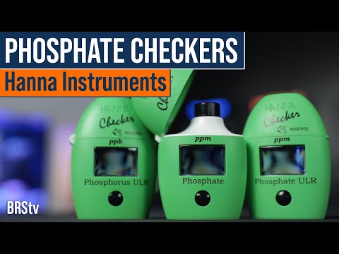 Hanna Instruments phosphate checkers for testing ultra low range phosphorus levels in marine aquariums.