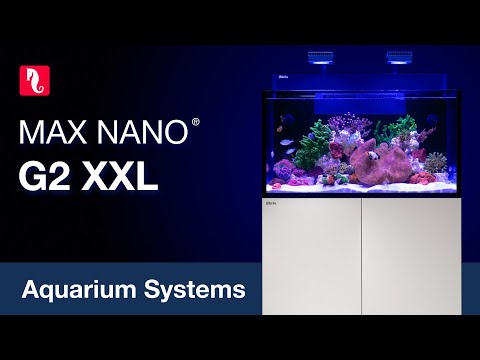 Red Sea Max NANO G2 XXL Cube Complete Reef Aquarium System 200L displayed with vibrant coral and advanced lighting.