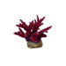 Red Acropora coral ornament for aquariums, measuring 12 x 10.5 x 11.5cm, adds vibrant color to marine setups.