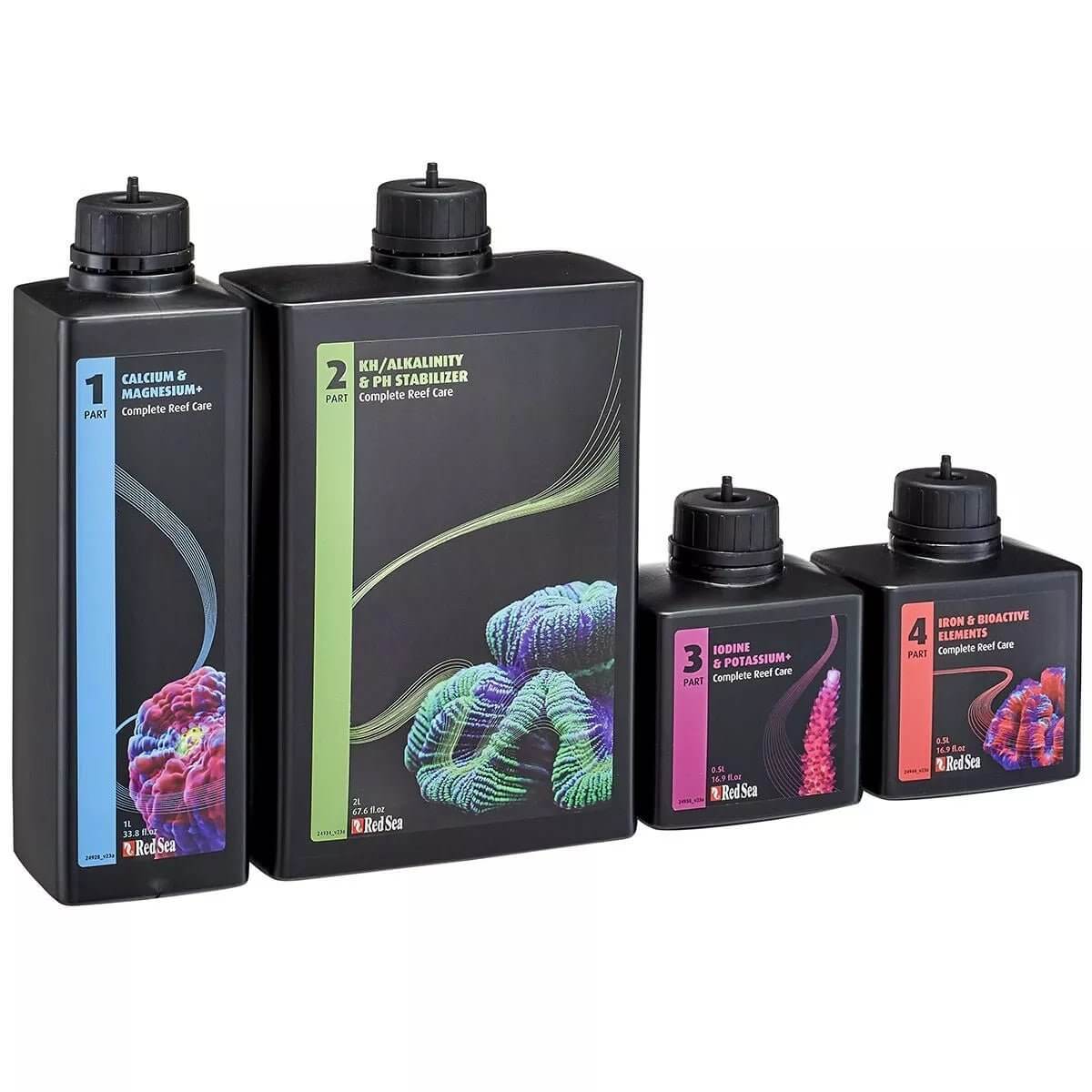 Red Sea 完全リーフケア 4部セット 600L用 タイムセール RED SEA 4 PART COMPLETE REEF CARE DOSING SYSTEM MEDIUM (300 L-80