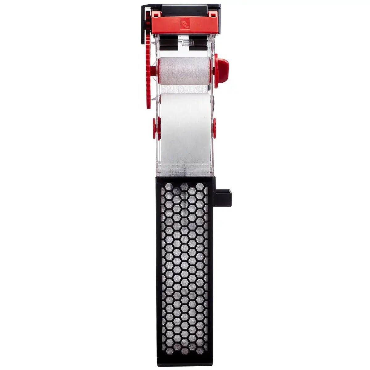 Red Sea NanoMat Fleece Roller Filter side view showing automated fleece mat and compatible design for small systems.