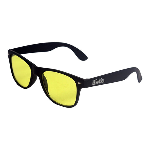 Red Sea ReefView Coral Glasses with yellow lenses for enhancing coral colors and viewing under various lighting conditions.