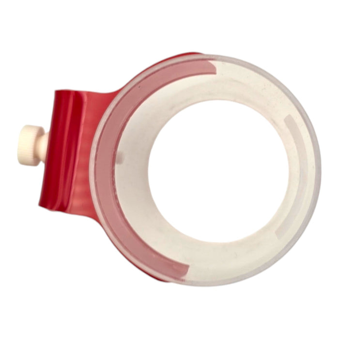 Red Starfish Fish Feeding Ring Clip On designed for easy and mess-free fish feeding in aquariums.