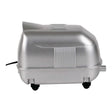 Resun LP Low Noise High Pressure Air Pump side view with a silver plastic body and wheels.
