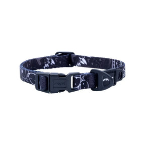 Rogz Fusion Classic Dog Collar featuring vibrant patterns and soft-touch webbing for comfort and style.
