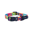 Rogz Fusion Classic Dog Collar with vibrant patterns and soft-touch webbing for stylish pet comfort
