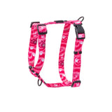 Rogz Fusion Classic Dog Harness in bright pink design, adjustable for comfort and control during walks.