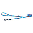 Rogz Fusion Classic Dog Lead in vibrant blue with playful designs for stylish dog walks.