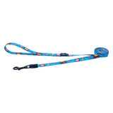 Rogz Fusion Classic Dog Lead in vibrant blue with playful designs for stylish dog walks.