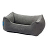Rogz Indoor Walled Bed in gray, designed for pet comfort with a stylish look, perfect for any home decor.
