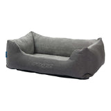 Rogz Indoor Walled Bed in grey, offering cozy comfort for pets and stylish decor for homes.