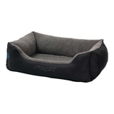 Rogz Outdoor Walled Dog Bed with plush interior and bolstered sides for support and comfort during outdoor adventures.