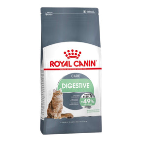 Royal Canin Digestive Care Cat Food 2kg bag for adult cats with digestive issues and balanced nutrition.