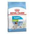 Royal Canin X-Small Puppy food packaging for small breed puppies under 10 months, promotes health and digestion.